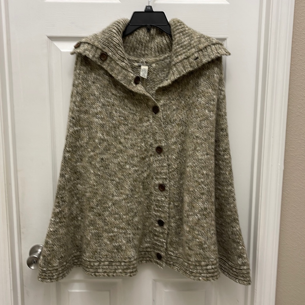 Lucky Brand Shawl Sz Ml Taupe